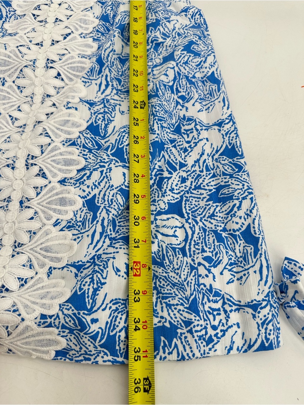 Lilly Pulitzer Melani Dress Coastal Blue Fancy Feet Fox Size 10 - Picture 10 of 10